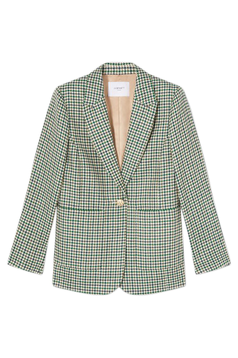 DAPHNE BLAZER BLAZER GREEN/CREAM 4
