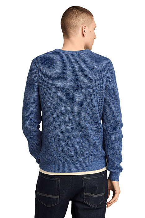 WILLIAMS RIVER CREW NECK SWEATER DARK SAPPHIRE HEATHER 2
