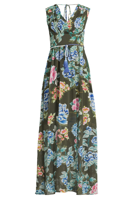 SL GILDA LONG DRESS HANOI GREEN FLORAL P 3
