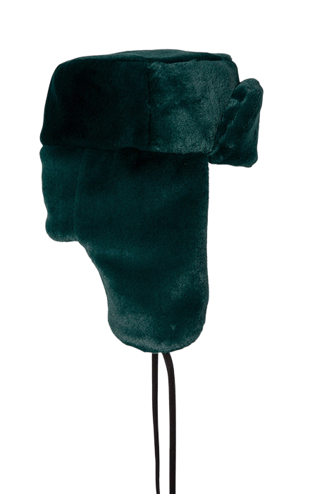 WOMEN HAT FUR TRAPPER PETROL GREEN 3