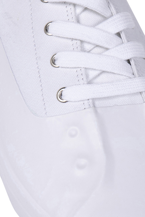 ALEX RUBBER CAN EYELET TRAINER WHITE 4