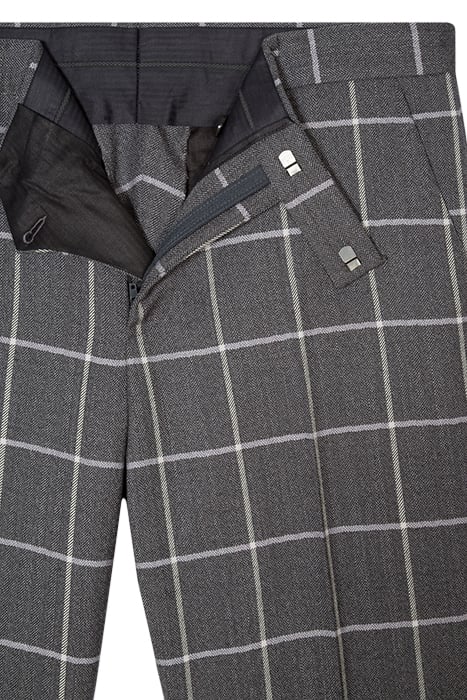 GENTS SLIM FIT TROUSER GREY MELANGE 2