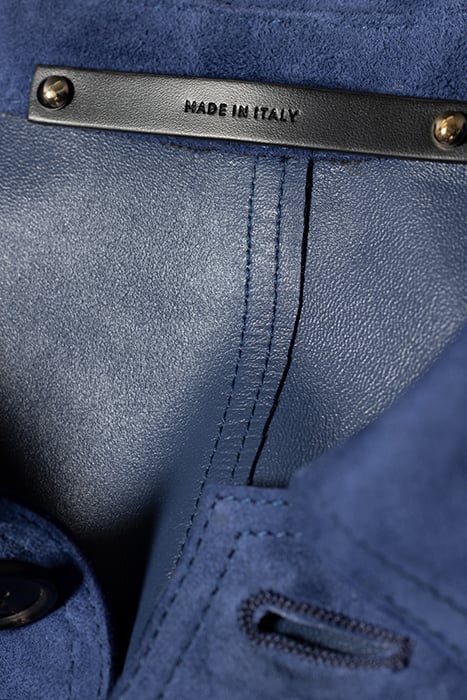 MENS SUEDE LEATHER JACKET INDIGO 9