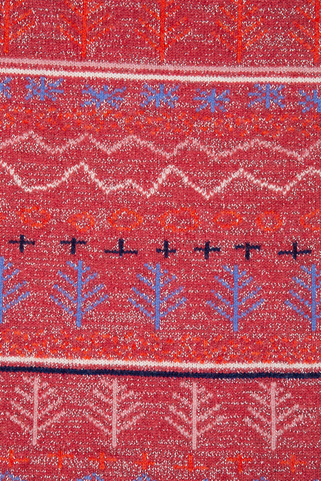 WOMEN SCARF DDLE FAIRISLE PINK 4