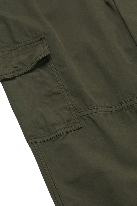 MENS ZIP HEM TROUSER VERY DARK GREEN 3