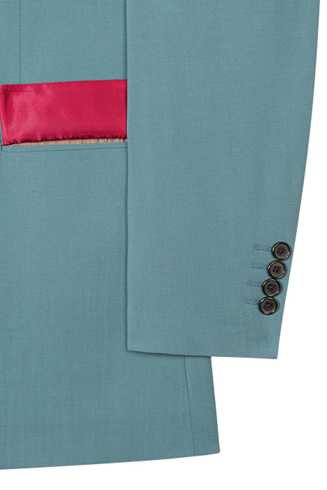 MENS 2 BUTTON JACKET MILITARY GREEN 6