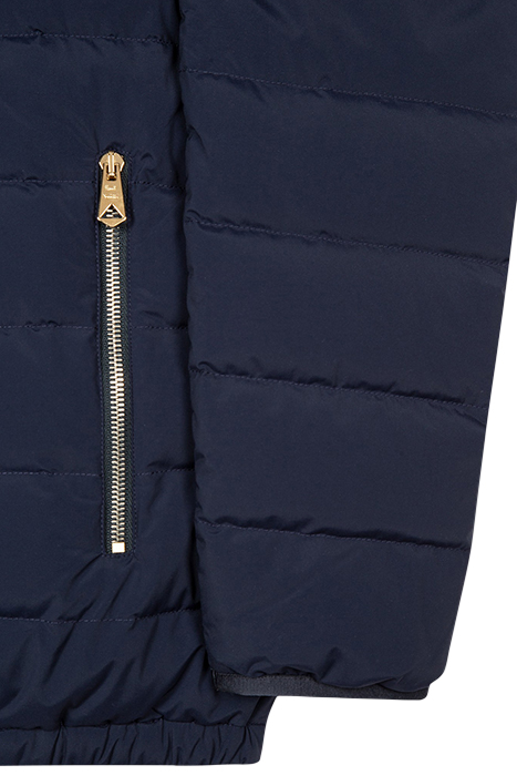 MENS DOWN HOODED JACKET VERY DARK NAVY 8