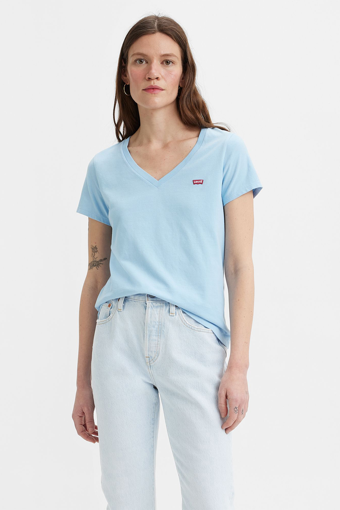 PERFECT VNECK OMPHALODES COTTON 1