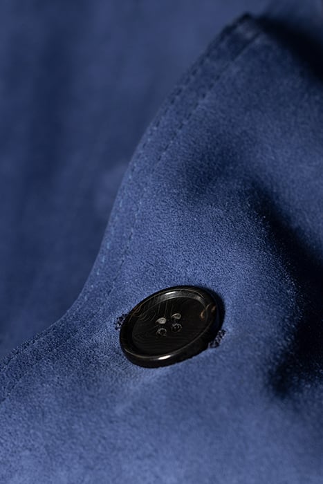 MENS SUEDE LEATHER JACKET INDIGO 10