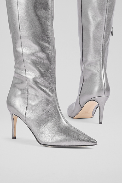 ASTRID POINTED BOOTS PEWTER 4