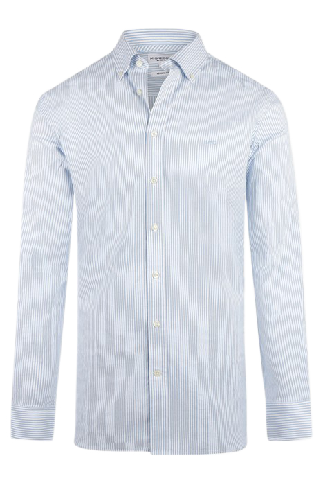 STRETCH OXFORD SHIRT SMALL STRIPE LIGHT BLUE 4
