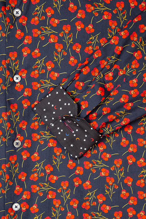 GENTS S/C SUPER SLIM SHIRT INKY BLUE 3