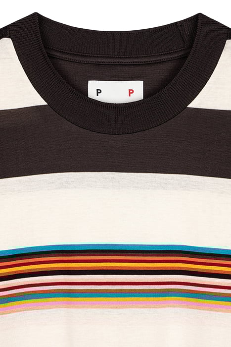 MENS POP LS STRIPE TSHIRT OFF WHITE 2