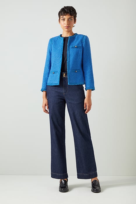 LARA TWEED JACKET NAVY ULTRABLUE 4