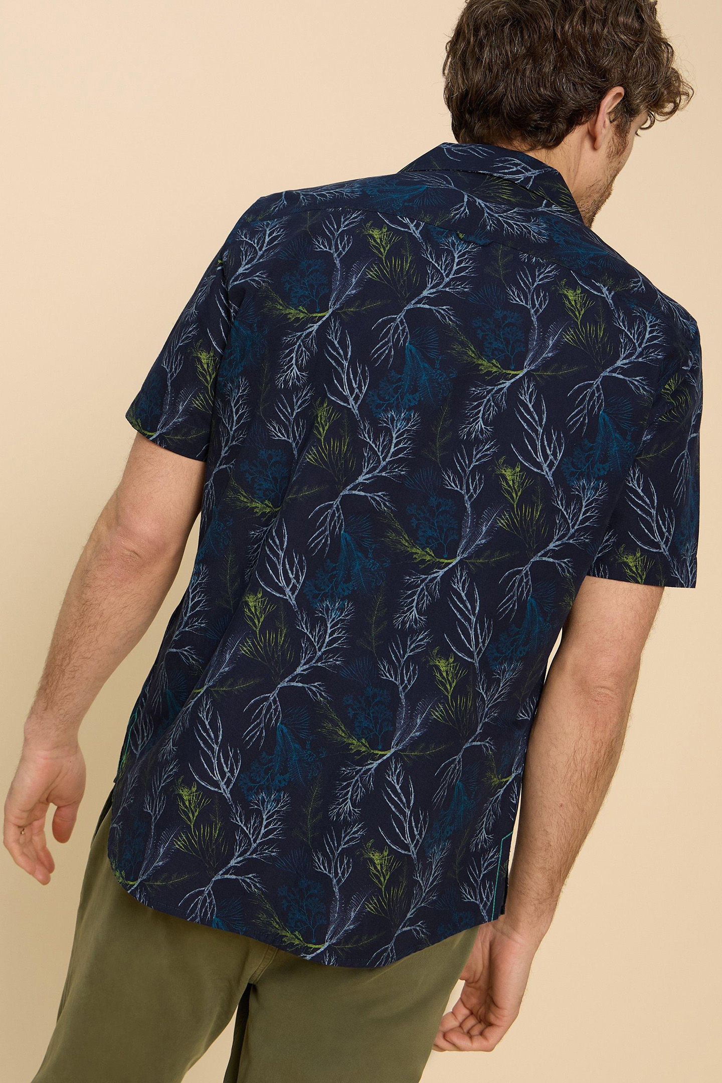 CRAB PRINTED SS SHIRT NAVY PRINT 2