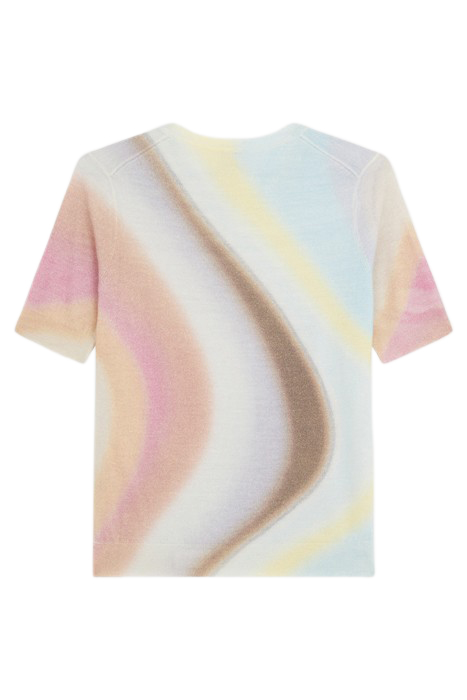 WOMENS KNITTED SWEATER SS CREW NECK SWIRL 4