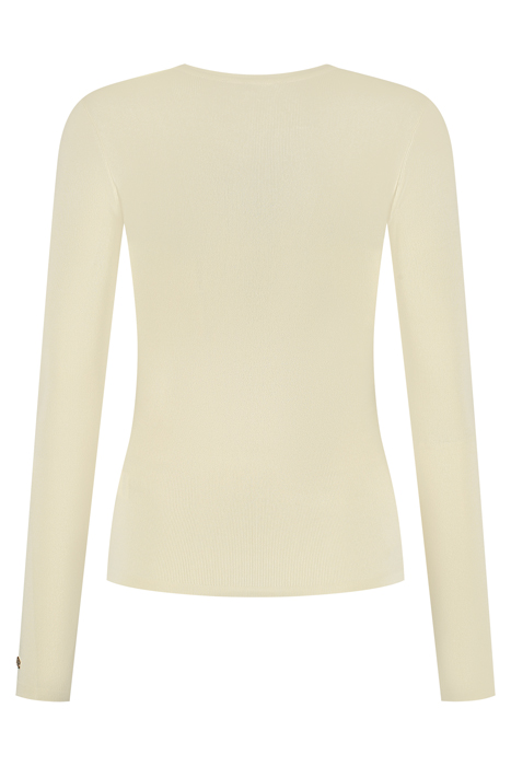 JOLIE TOP LS ROUND NECK VANILA 2