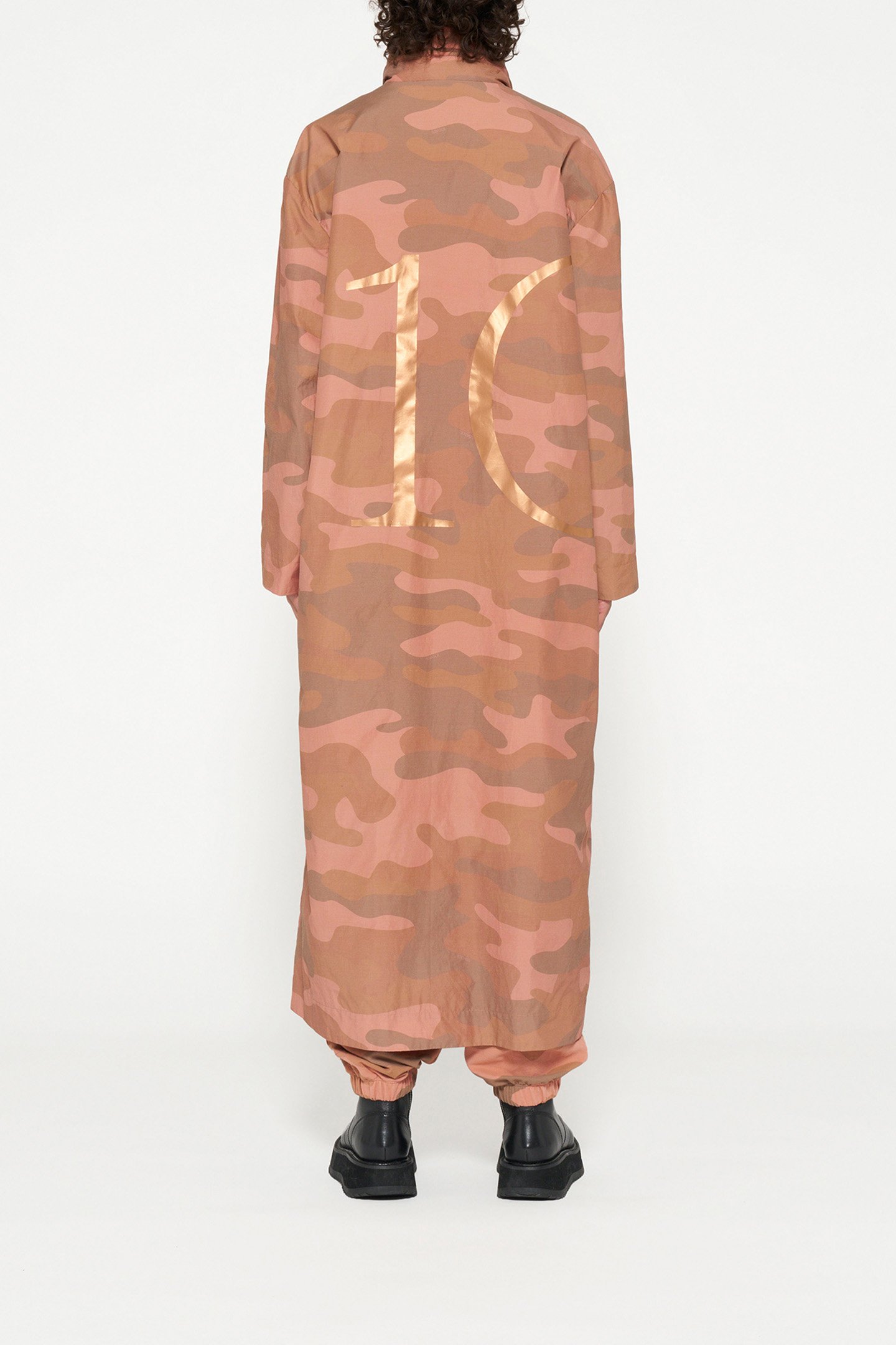 NYLON COAT CAMO SADDLE BROWN 2