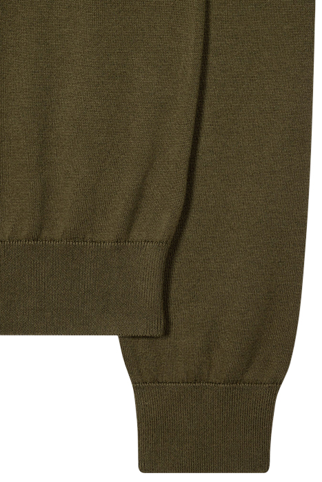 MENS CARDI ZIP THRU ZEB BAD OLIVE GREEN 3