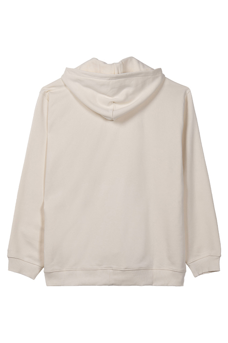 BERGEDE LOOSE FIT ZIP HOODY ANTIQUE WHITE 2