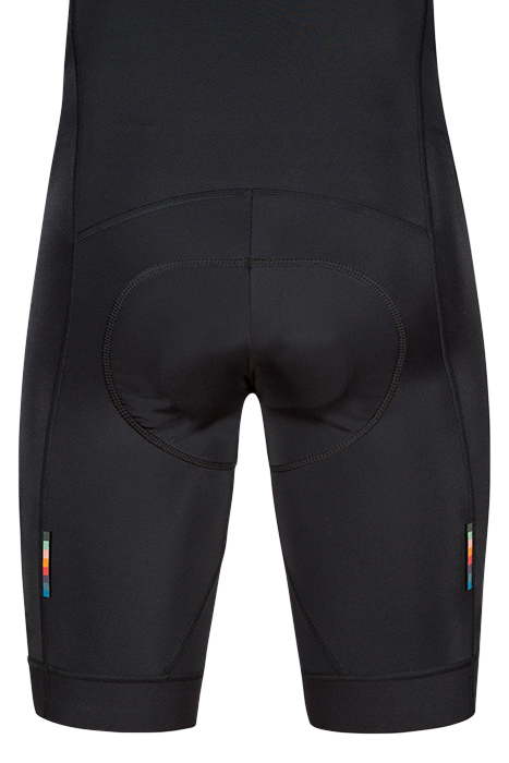 MENS CYCLE BIBSHORT ARTIST STRIPE BLACK 5