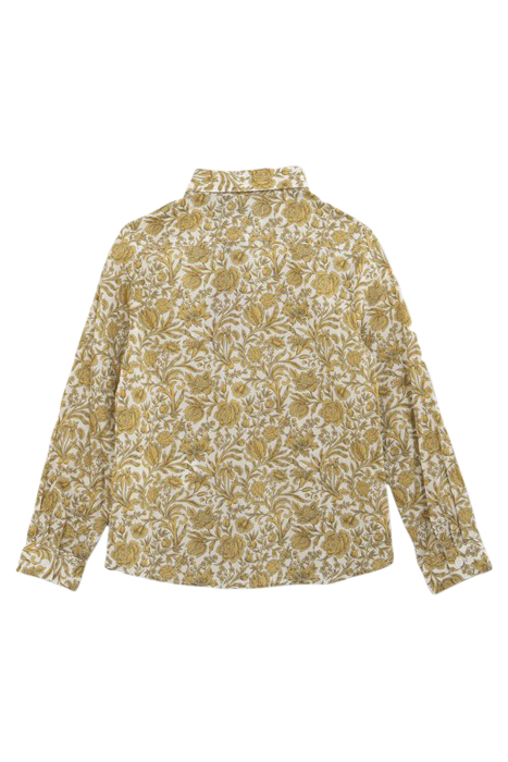 BOY'S YELLOW SHIRT WITH BAROQUE FLOWER PRINT 2