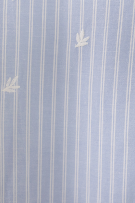 SKY BLUE STRIPED SHIRT DRESS, EMBROIDERED DICKEY 7