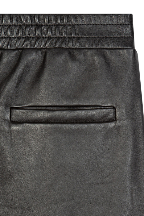 WOMENS TROUSERS LEATHER BLACK 6