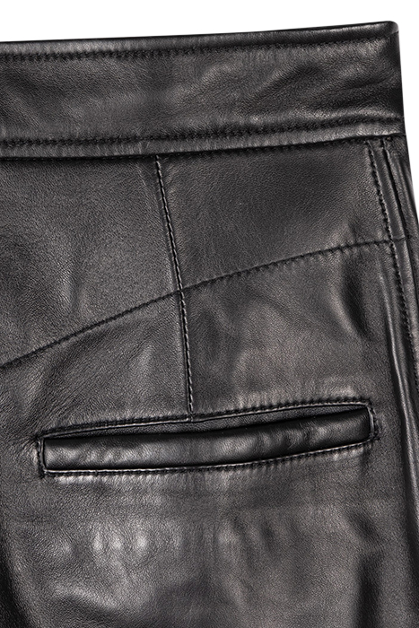 WOMENS TROUSERS LEATHER BLACK 7
