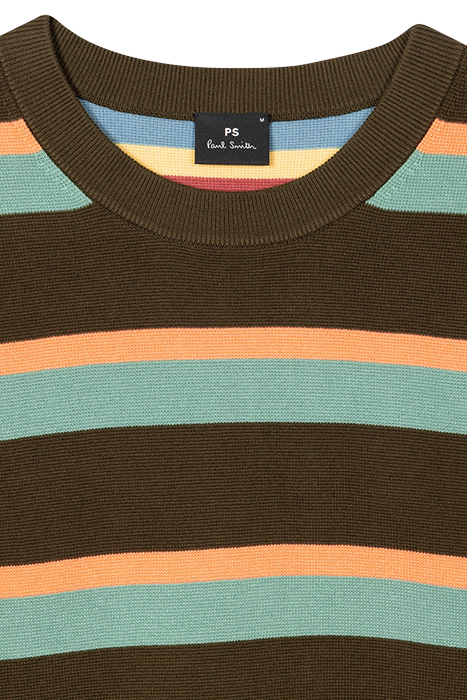 MENS SWEATER CREW NECK OLIVE GREEN 8