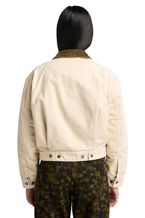 STRAFFORD QUILTED WASHED CANVAS JACKET ANGORA 2