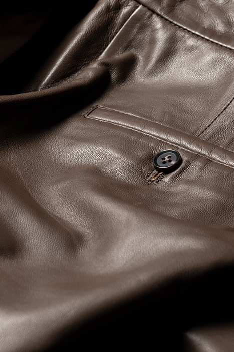 WOMENS TROUSER LEATHER MUD 10