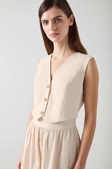 PERNILLE MIDI MIDI DRESS ECRU 5