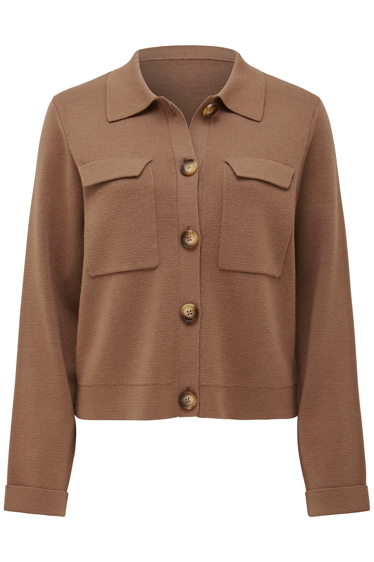 RUBY BUTTON DOWN KNITTED CARDIGAN CAMEL 4