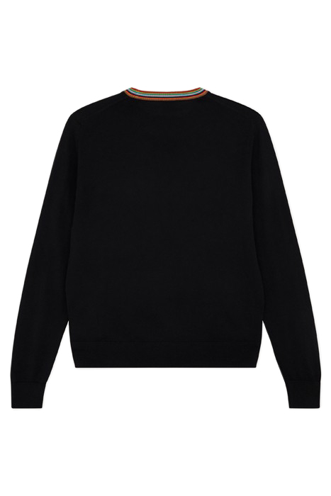 WOMENS KNITTED SWEATER CREW NECK BLACK 5
