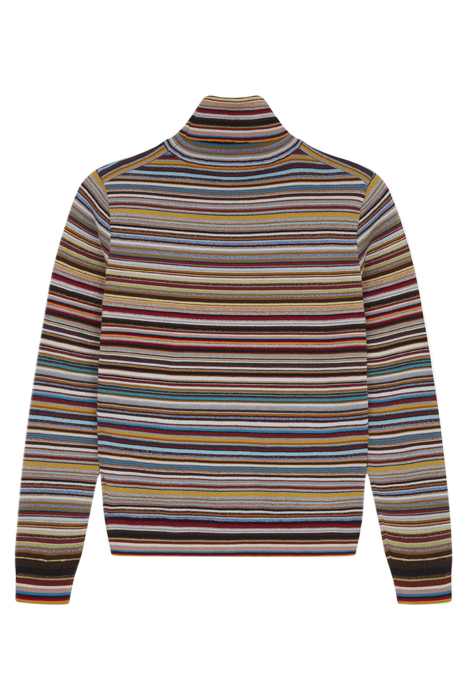WOMENS KNITTED PULLOVER ROLL NECK MULTI COLOURED 5