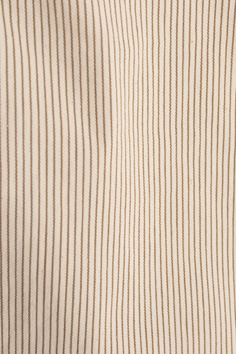 BEIGE FINE-STRIPED DUNGAREES 9