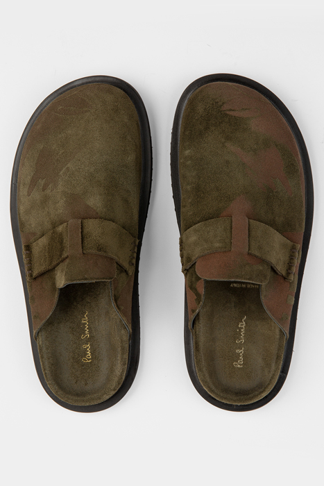 MENS SHOE SHERMAN OLIVE GREEN PRINT OLIVE GREEN 3