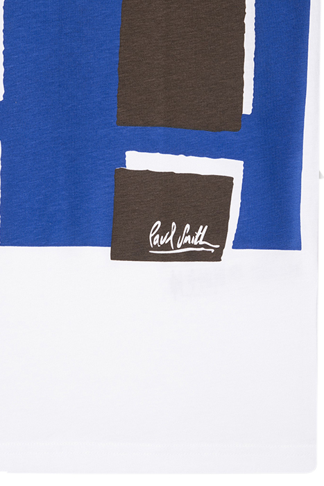 MENS CHECK PRINT TSHIRT WHITE 3