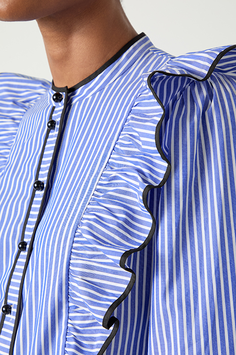 LUCAN SATIN BLOUS NAVY ULTRABLUE 7