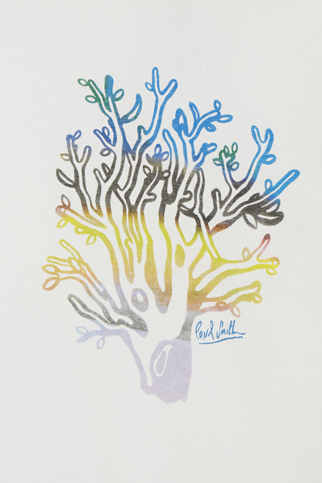 MENS TSHIRT TREE PRINT WHITE 2