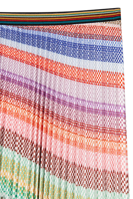 WOMENS PLEATED SKIRT MULTI COLOURED 7