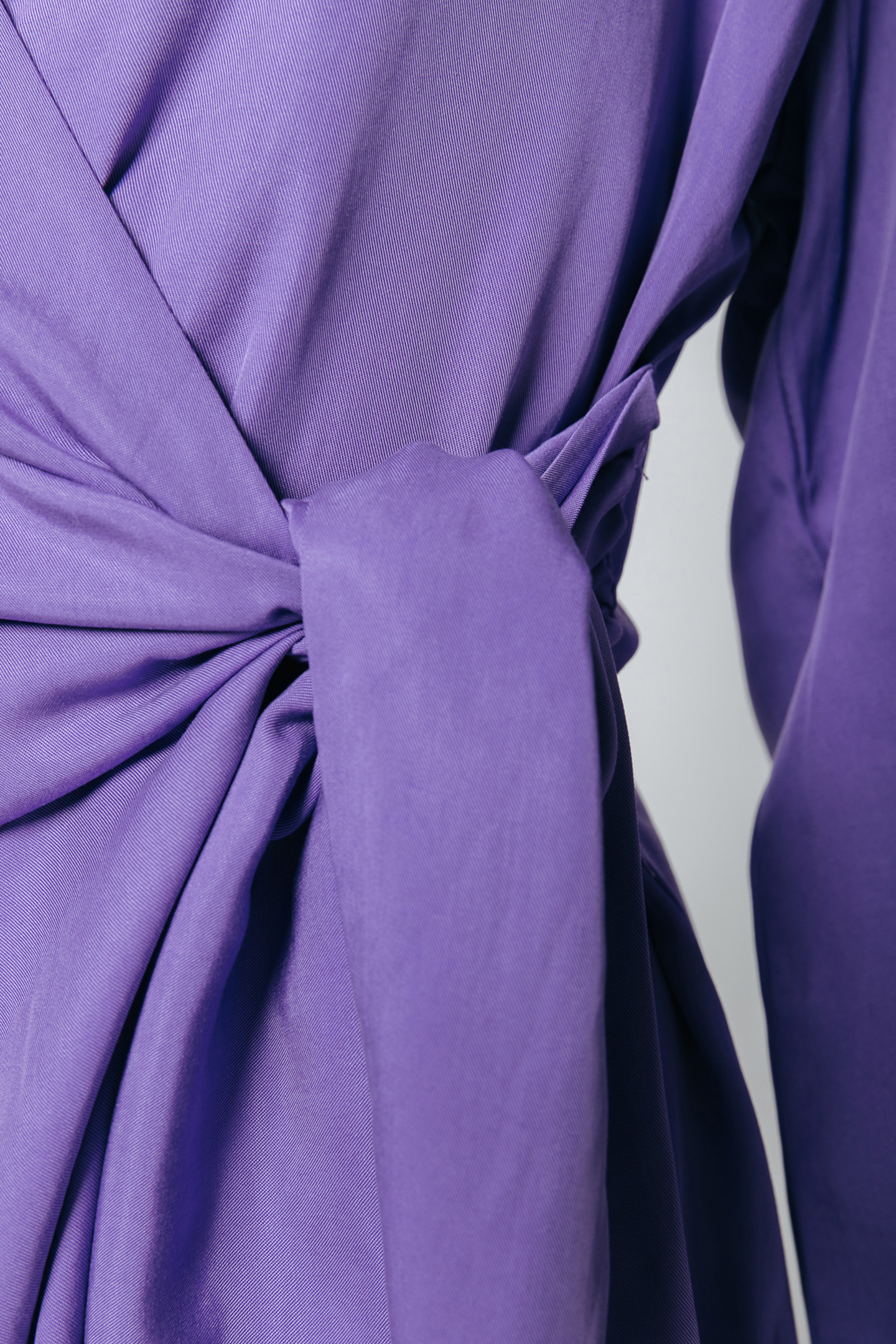 HETTE UNI WRAP MINI DRESS MEDIUM PURPLE 4