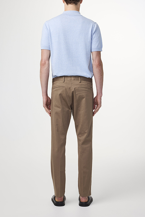 NN07 THEO CHINO BROWN REGULAR FIT TROUSERS 2