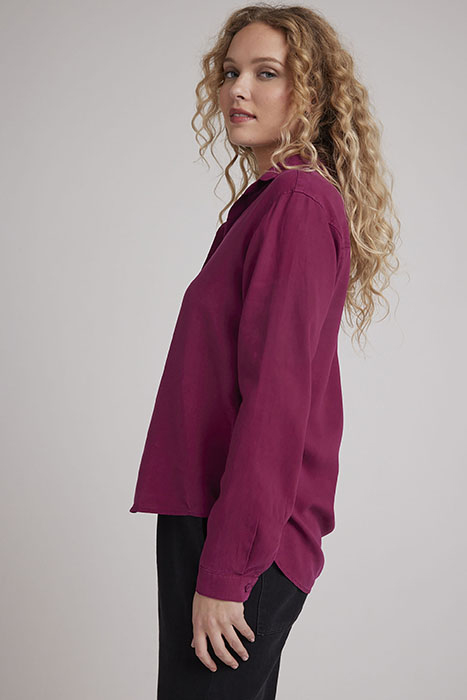 BUTTON DOWN SHIRT DARK MAGENTA 3