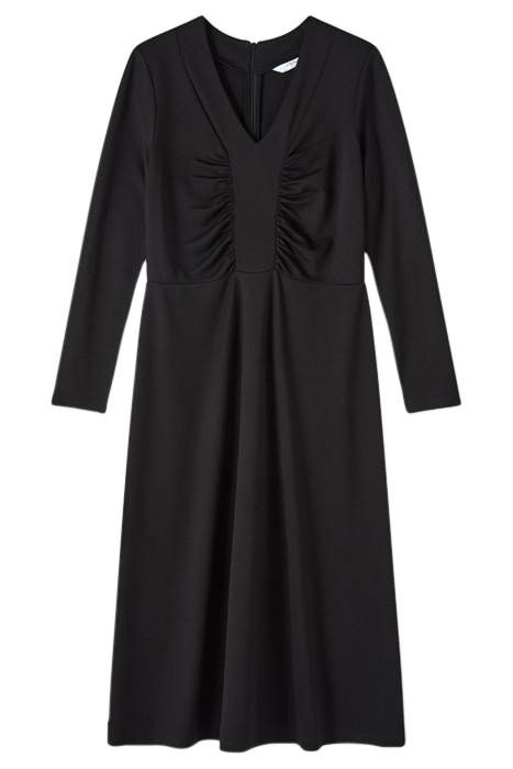 LACEY V-NECK MIDI DRESS BLACK 4