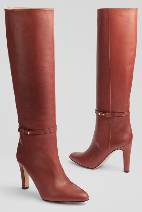 CATERINA STILETTO BOOTS LIGHT BROWN 6