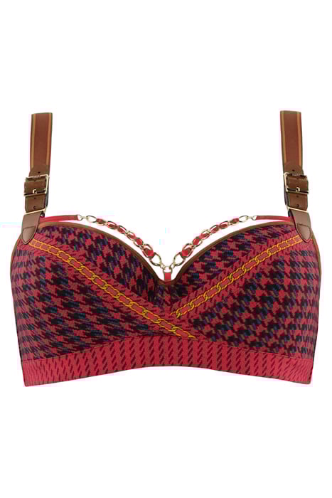 ARASAID RED PIED DE POULE 3