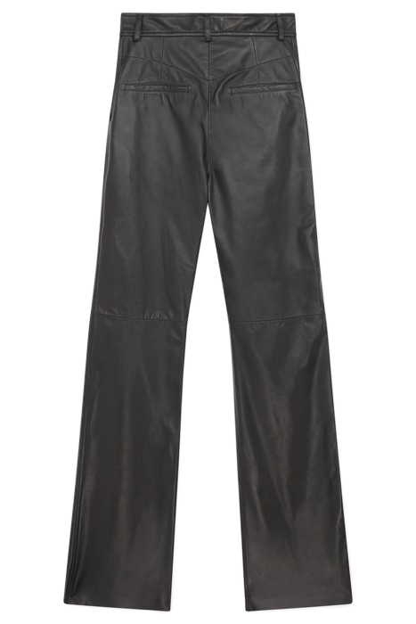 WOMENS TROUSERS LEATHER BLACK 5