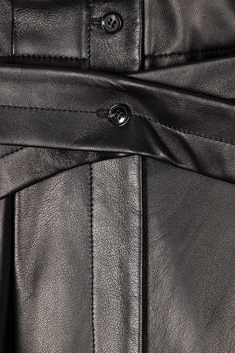 WOMENS LEATHER TROUSER BLACK 8